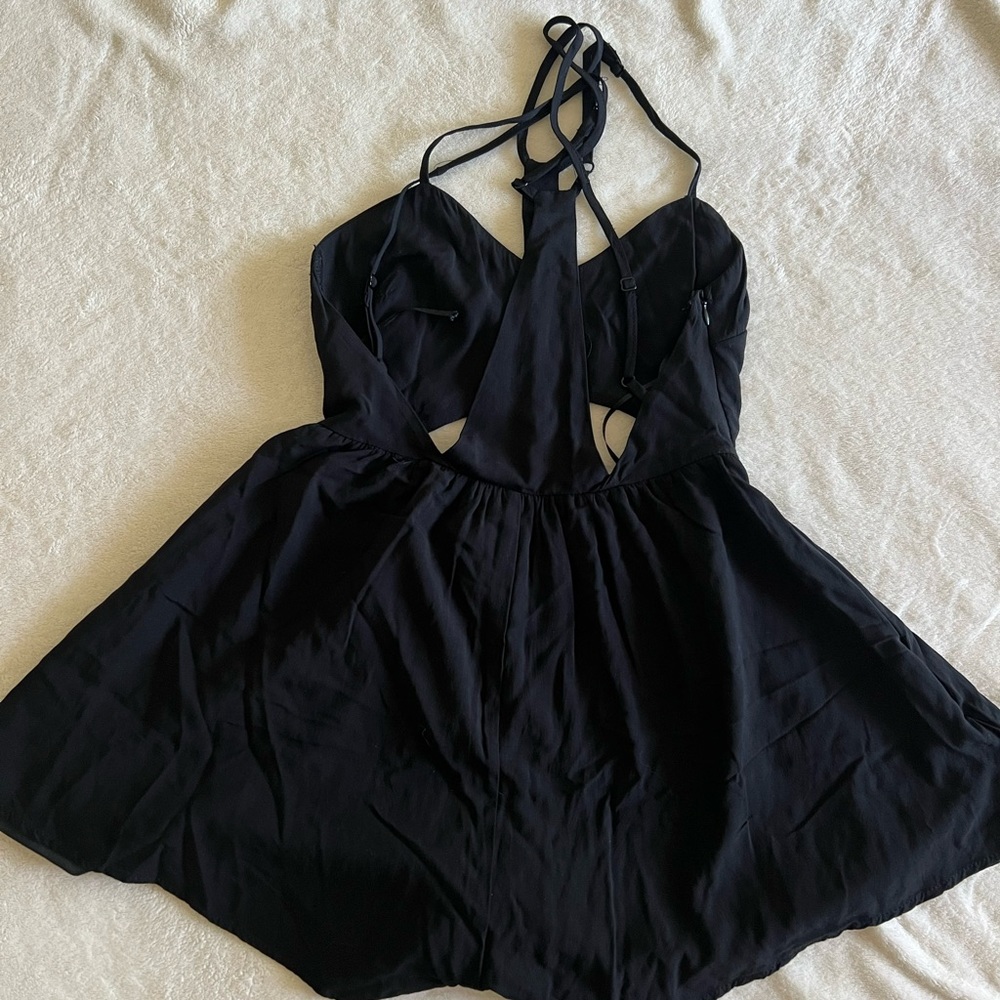Reverse Black Cut Out Romper